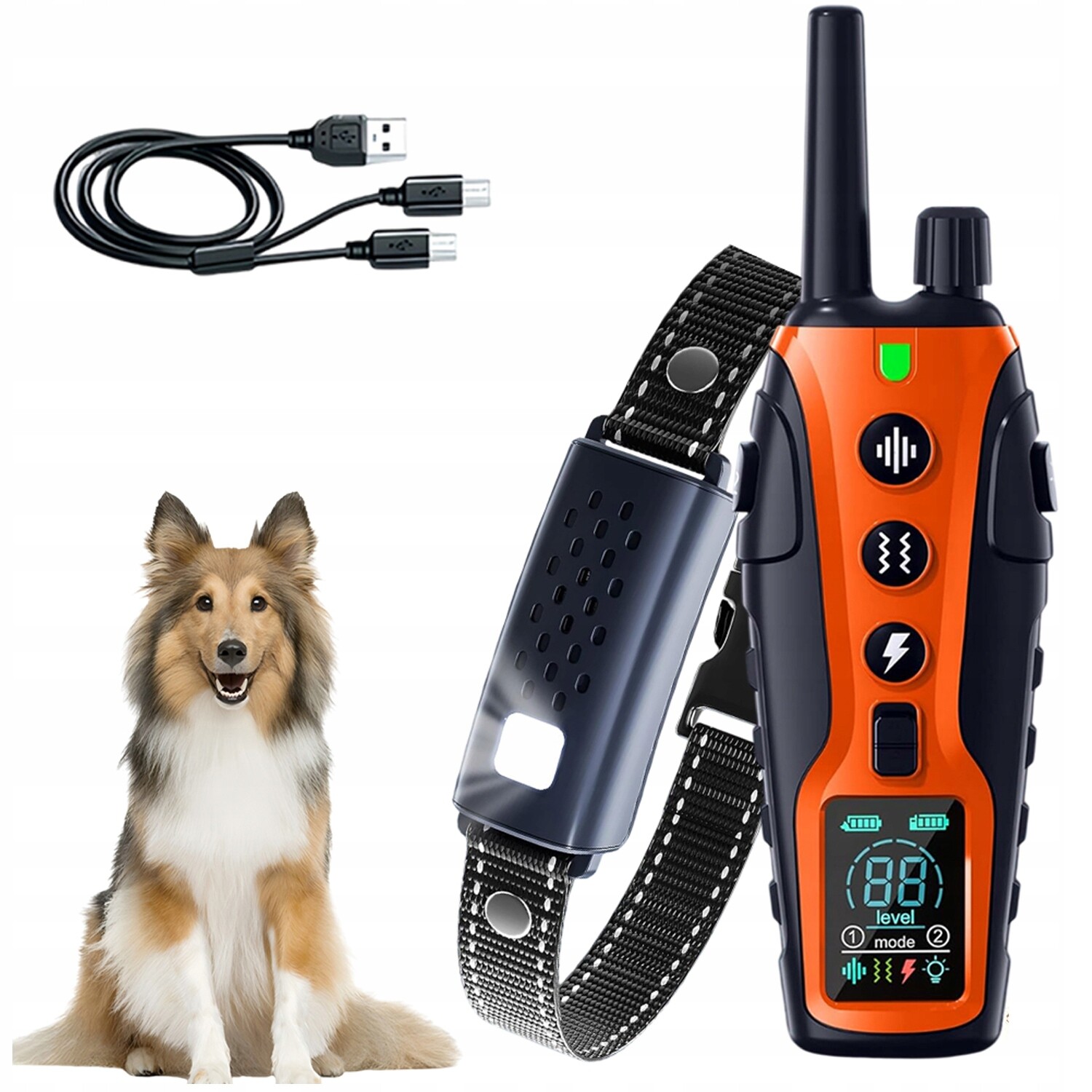 Výcvikový Obojek Pro Psa IP67 Se Zvukem, Vibracemi A Impulsy