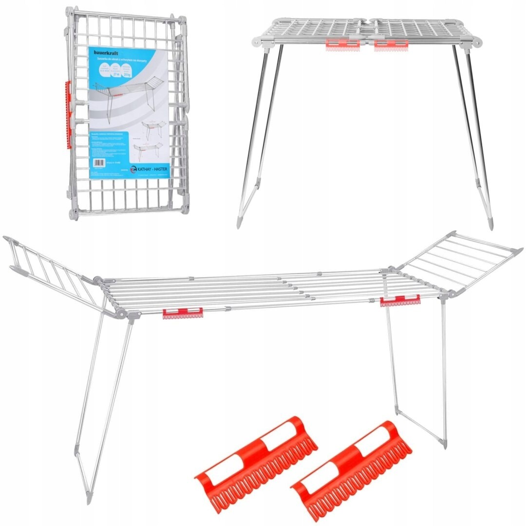 Stojící sušák na prádlo, skládací balkonové prádlo, silný roztahovač