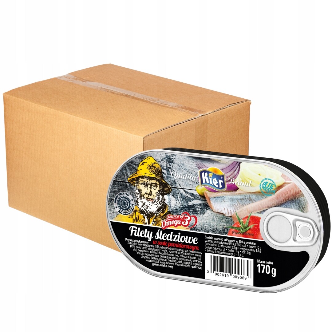 Kier Filé v rajčatové omáčce 170 g x 12 kusů