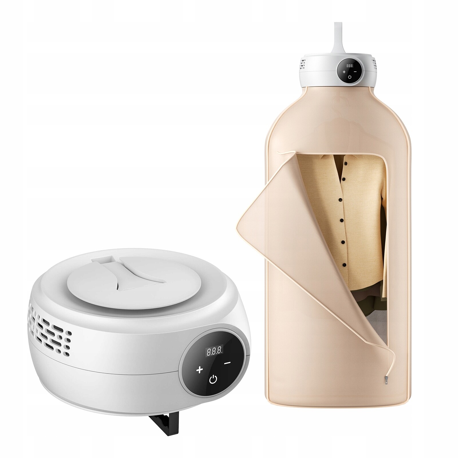 SucceBuy Elektrická Sušák na oblečení 600 W s ohřívačem a displejem