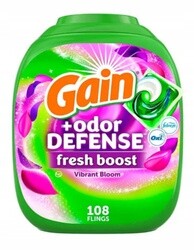 Gain Odor Defense Fresh Boost Vibrant Bloom 108 ks gelové kapsle