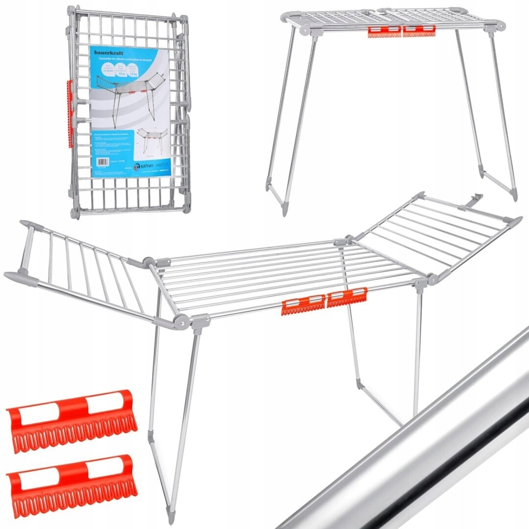 Stojící sušák na prádlo, skládací prádlo, balkonový, silný, velký, XL