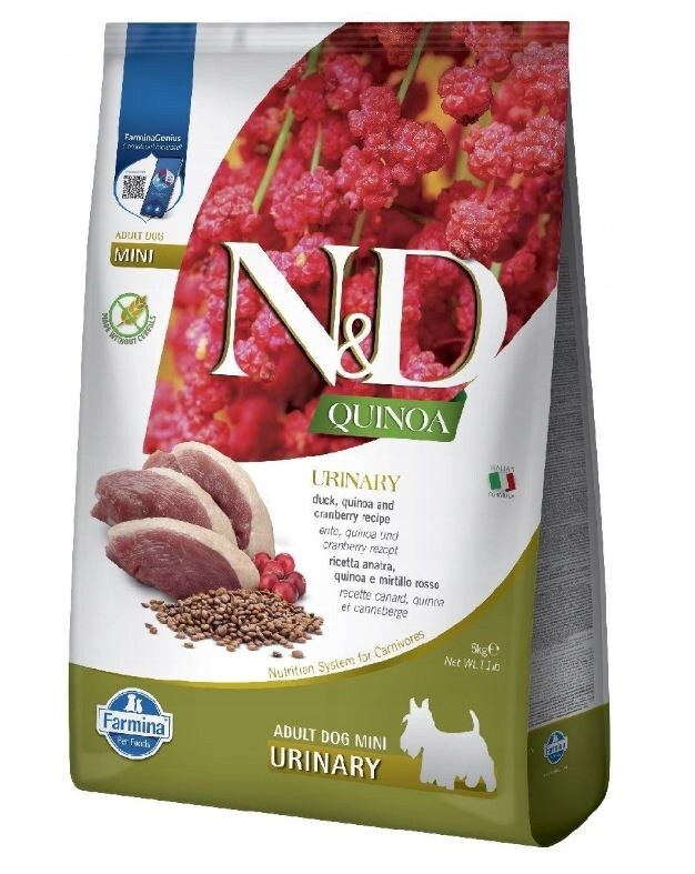 N&d Farmina Urinary Mini Dog Duck Brusinky 5kg