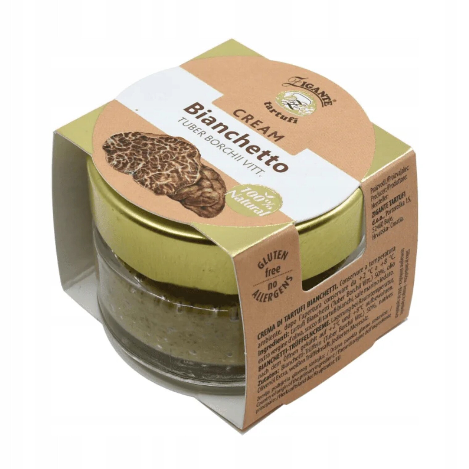 Chorvatské jarní Lanýže bílé mleté Bianchetto až 50 % hub 40 g