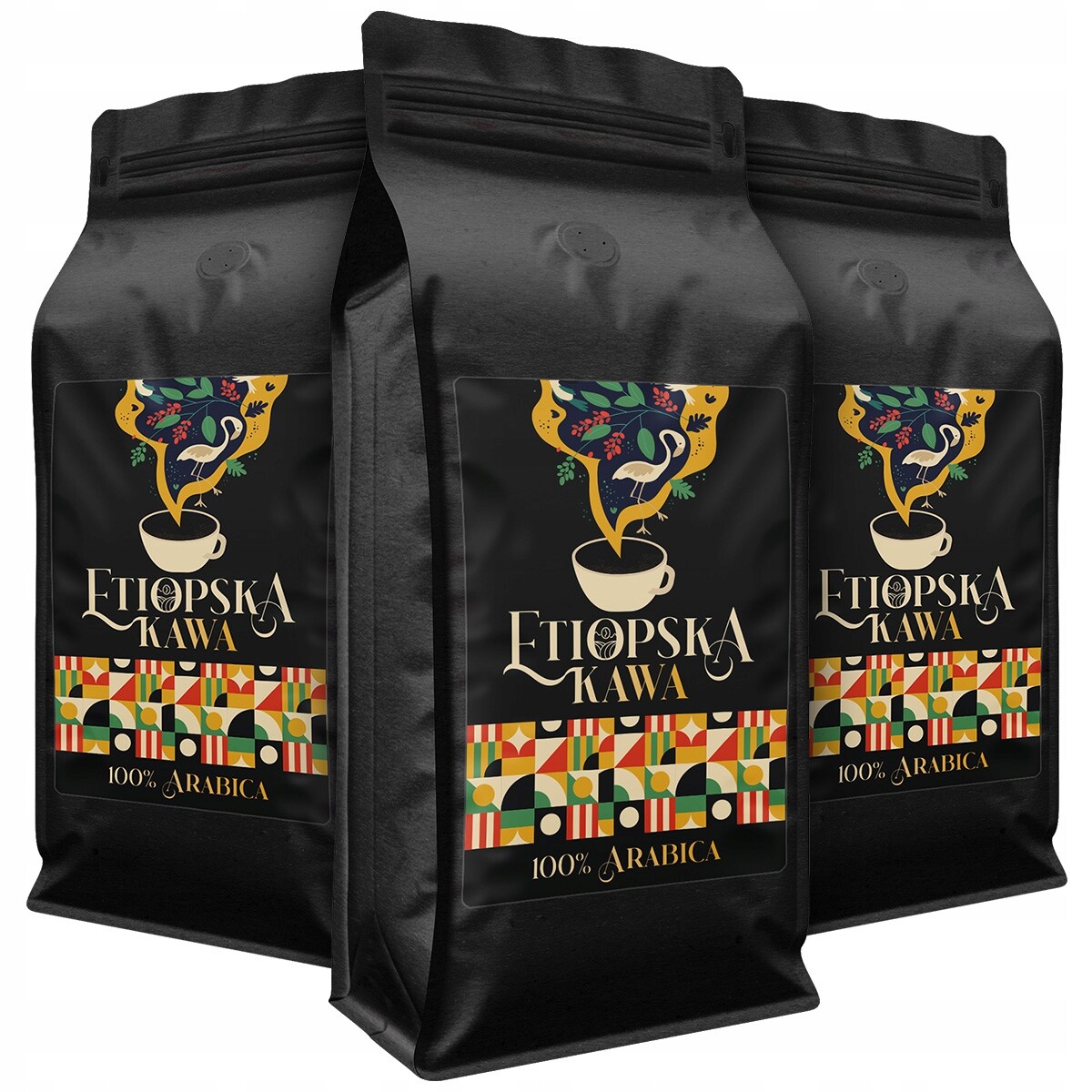 Káva Zrnková Etiopie 3x1kg 100% Arabica Čerstvě Pražená Tommy Cafe