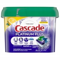 Cascade Platinum Lemon Scent 38 ks kapsle do myčky nádobí