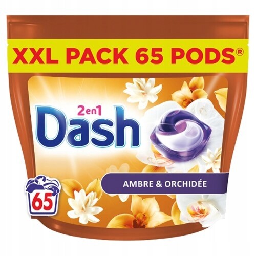 Prací Kapsle Dash 2en1 Amber a Orchidej 65p