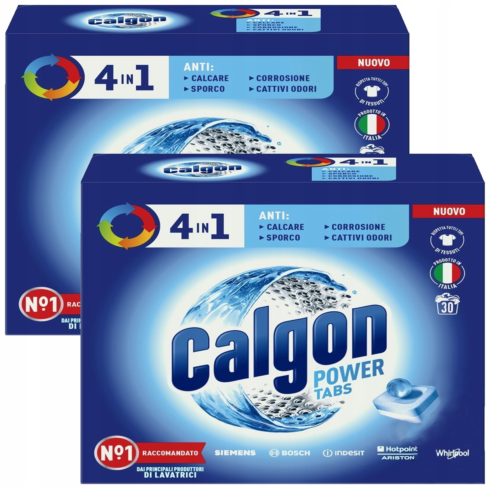 Calgon 4v1 Odvápňovač Tablety na čištění pračky Ochrana praček 60ks