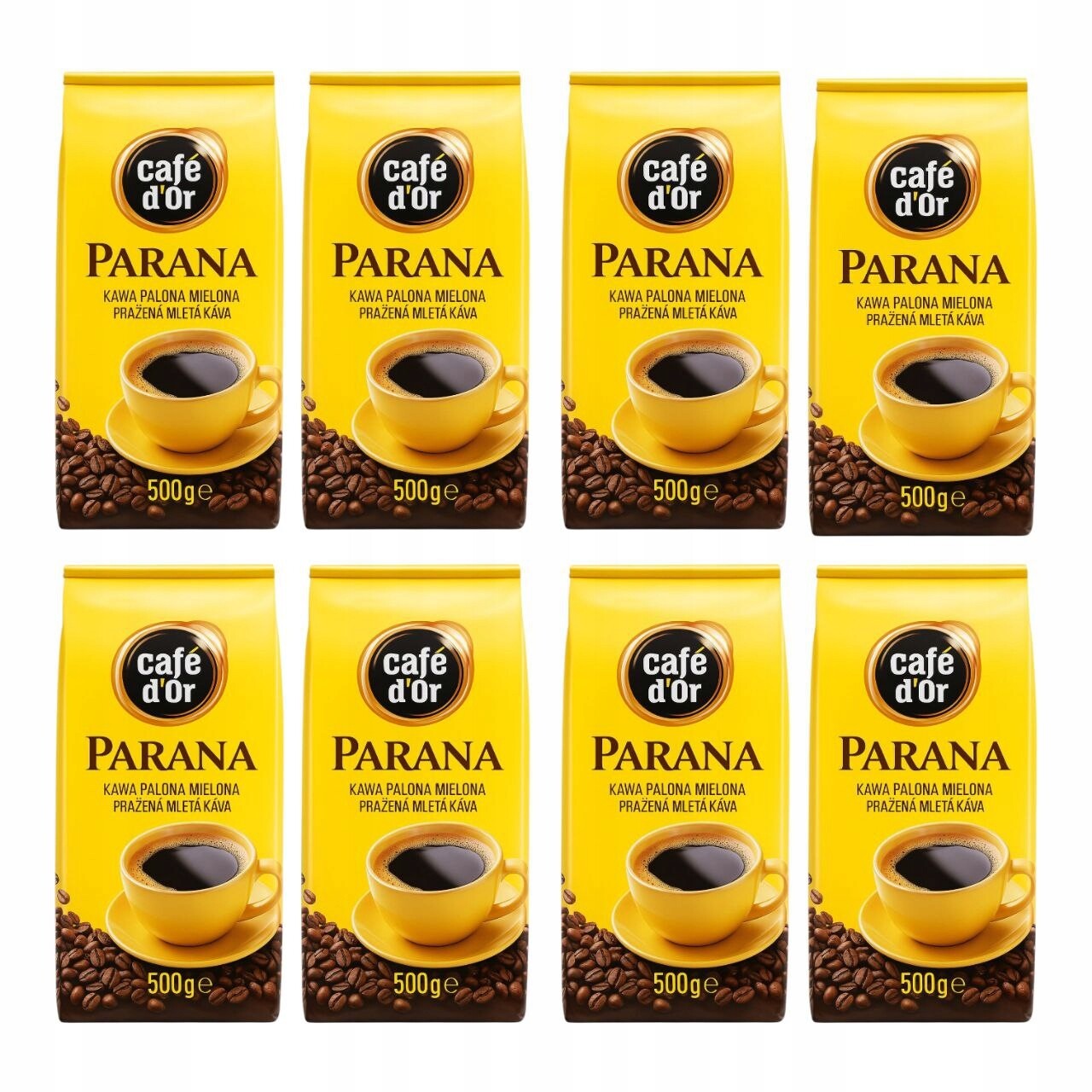Parana pražená a mletá káva 8x 500g 4kg