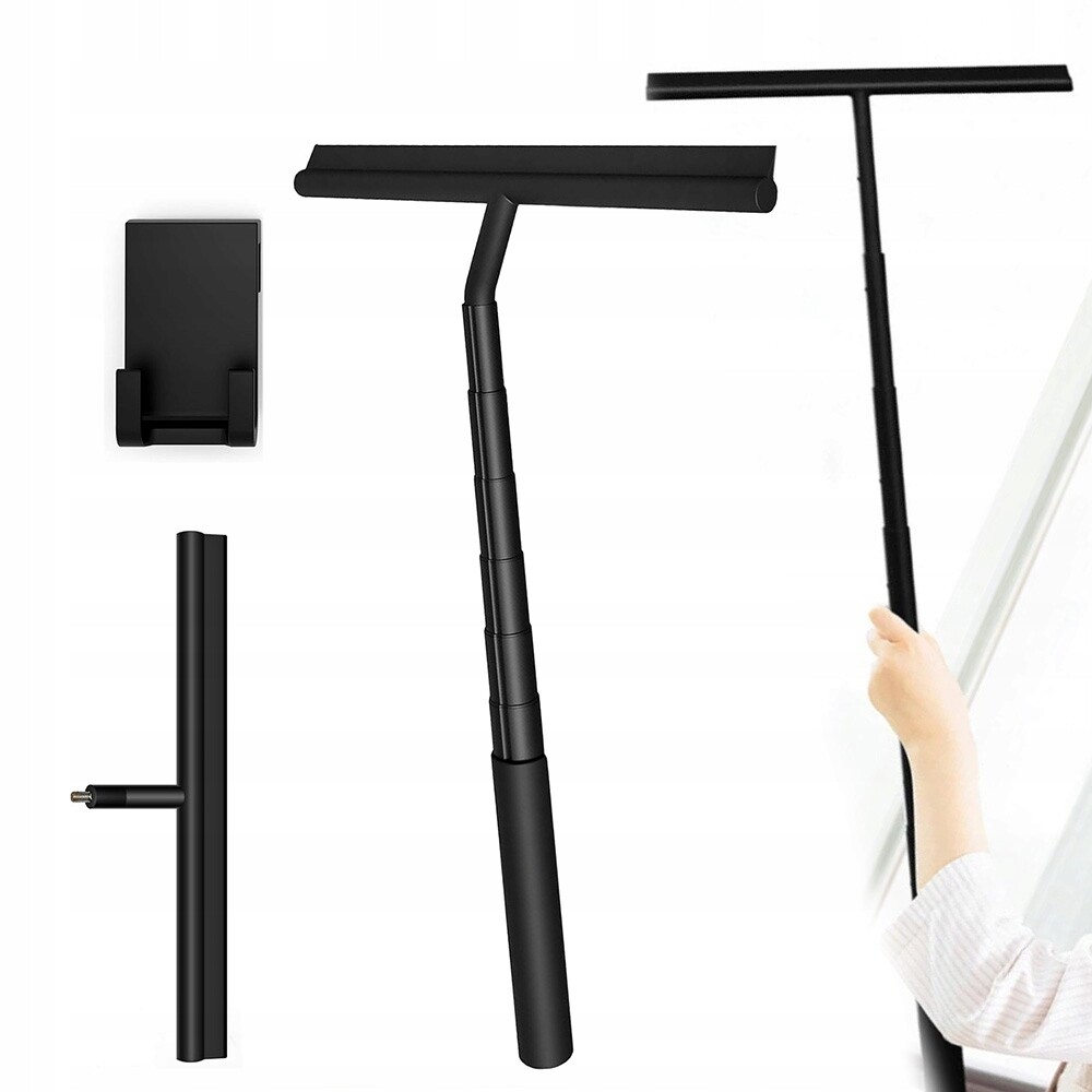 Odstraňovač Vody Pro Páru Skel Kabin Zrcadla Oken Černá S háčkem