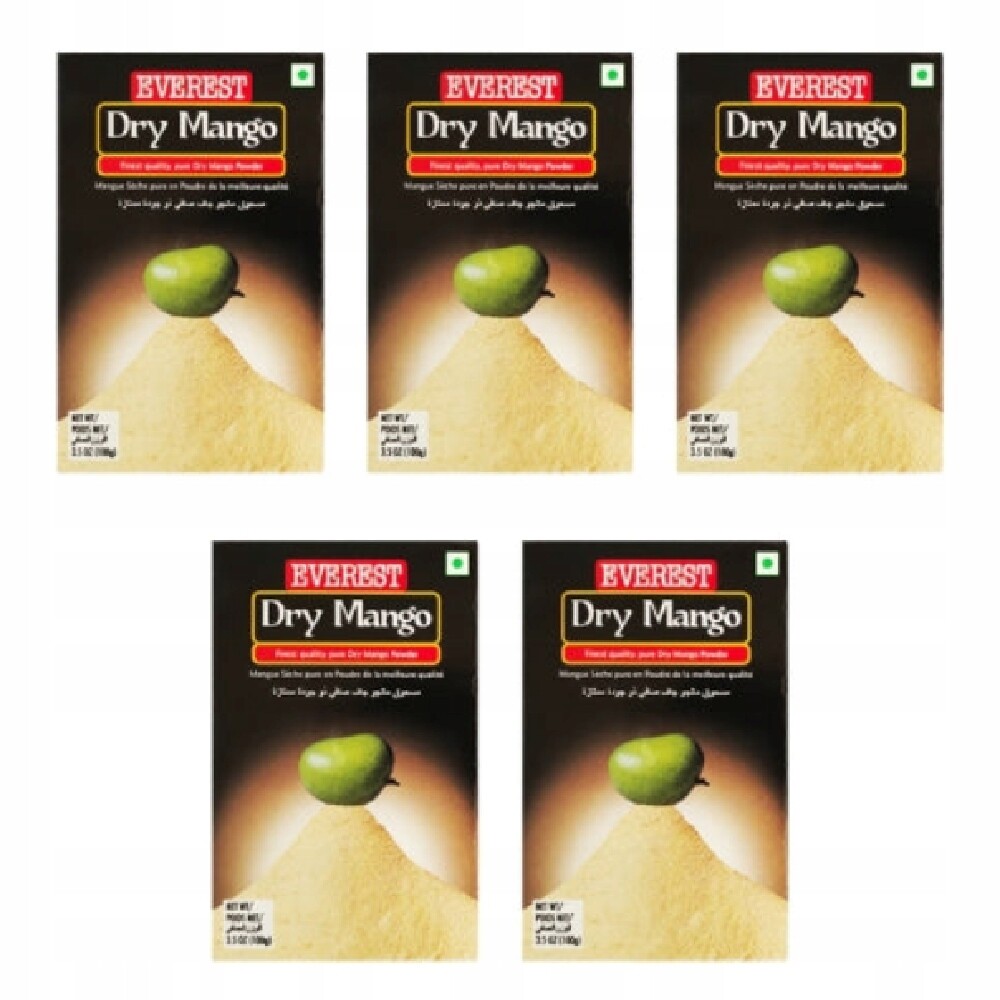 Everest Dry Mango Powder Amchoor Amchur (balení 5 x 100 g)