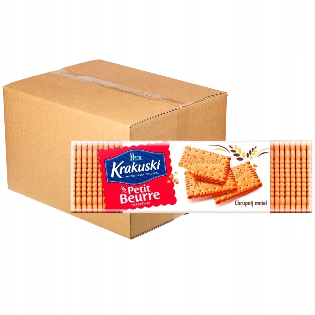 Krakuski Petit Beurre Sušenky 220 g x 21 kusů