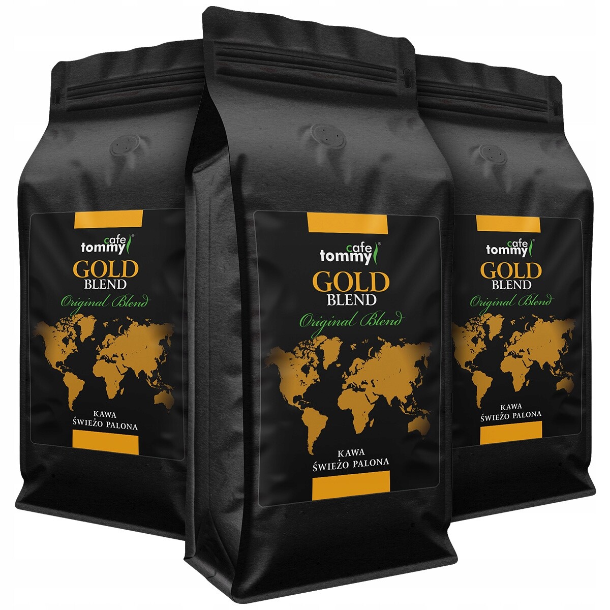 Káva Gold Blend Crema 3x1kg 100% Čerstvě Pražená Arabica Tommy Cafe