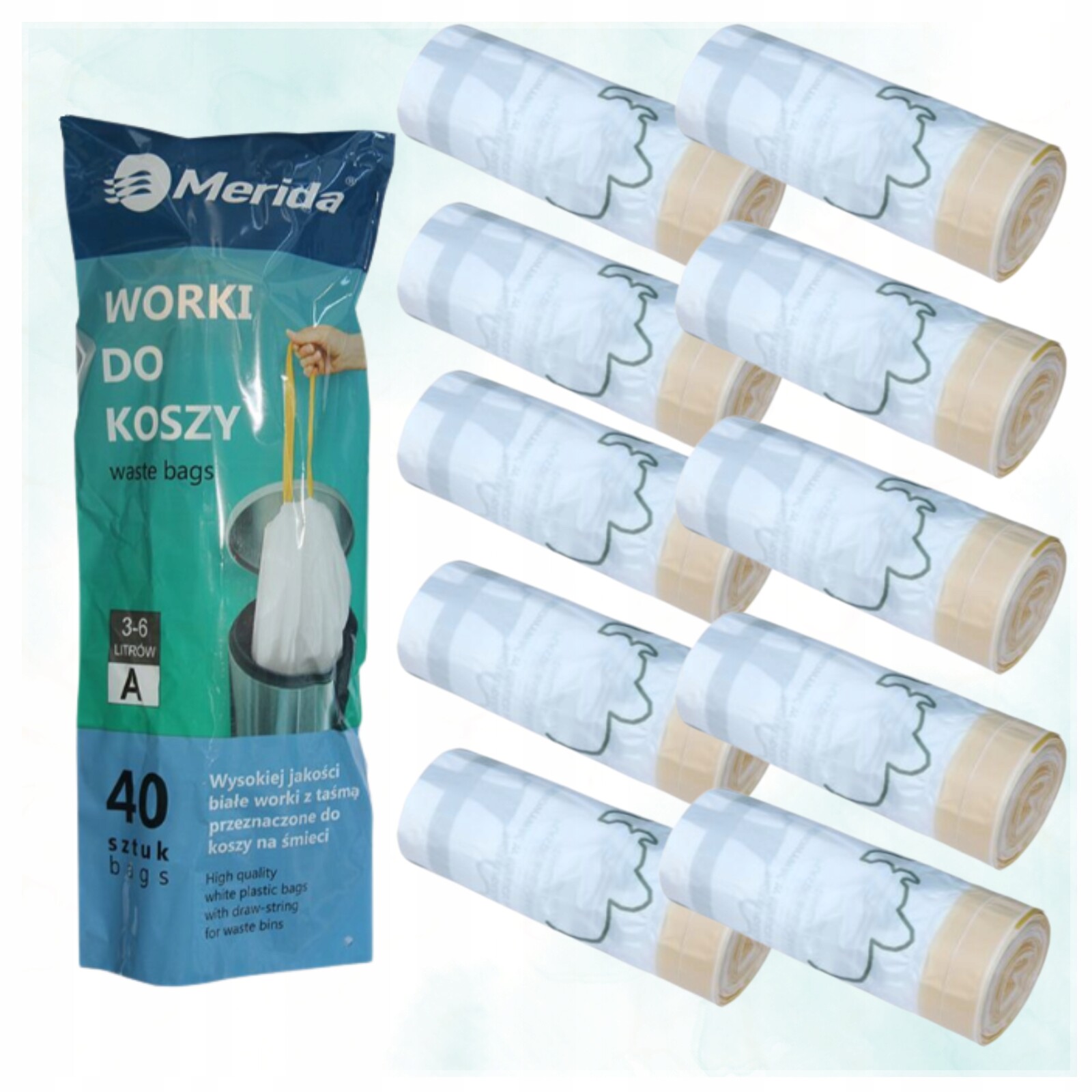 Merida Vonné Pytle Na Odpadky S Páskou 3-6 L, 10 Balení