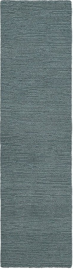 Šedomodrý ručně tkaný vlněný běhoun 80x230 cm Harris Boucle – Flair Rugs