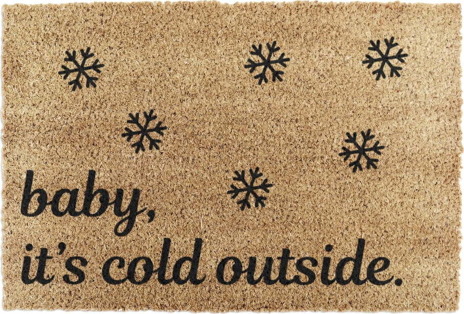 Rohožka s vánočním motivem z kokosového vlákna 40x60 cm Baby It's Cold Outside – Artsy Doormats