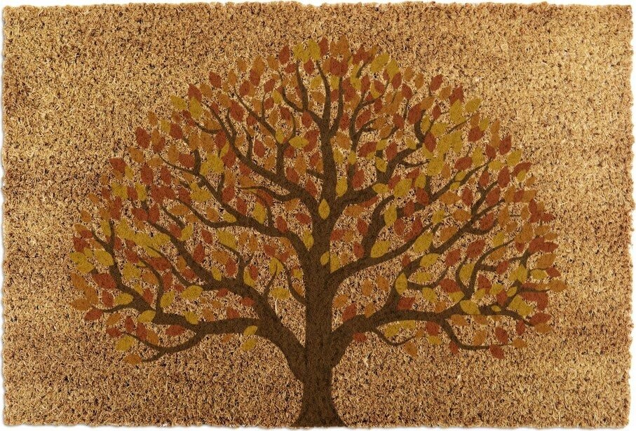 Rohožka z kokosového vlákna 40x60 cm Autumnal Tree of Life – Artsy Doormats