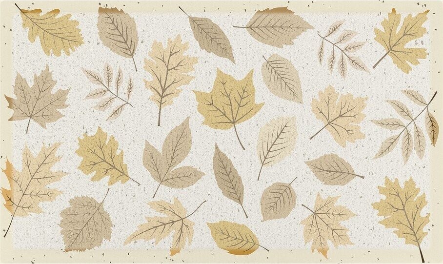 Rohožka 40x70 cm Autumn Neutral Leaves – Artsy Doormats