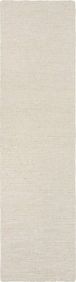 Slonovinový ručně tkaný vlněný běhoun 80x230 cm Harris Boucle – Flair Rugs