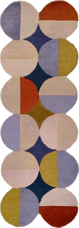 Ručně tkaný vlněný běhoun 80x230 cm Mia Ellipse – Flair Rugs