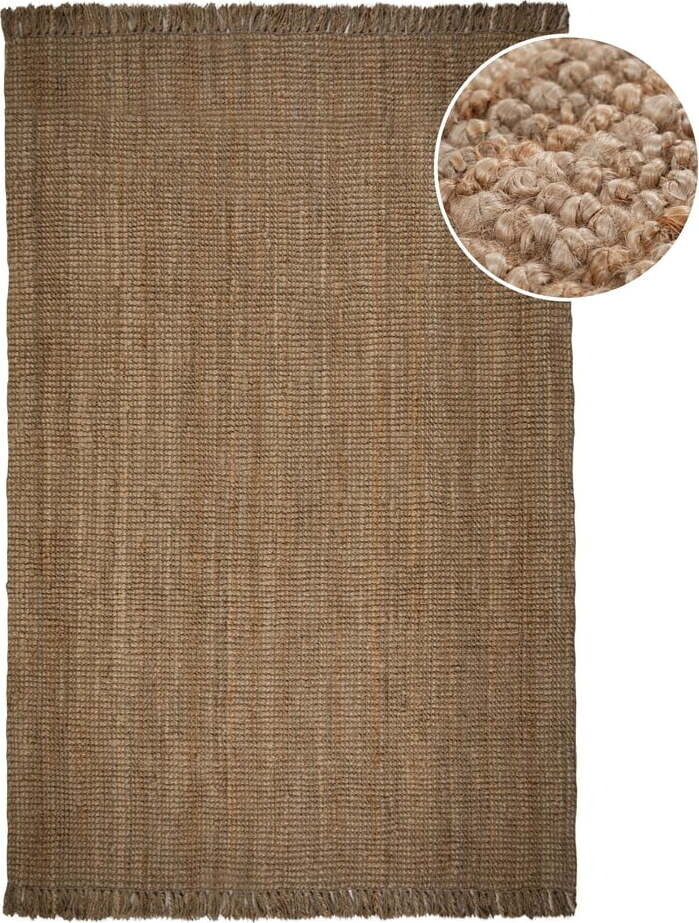 Jutový koberec v přírodní barvě 300x400 cm Jute Boucle – Flair Rugs