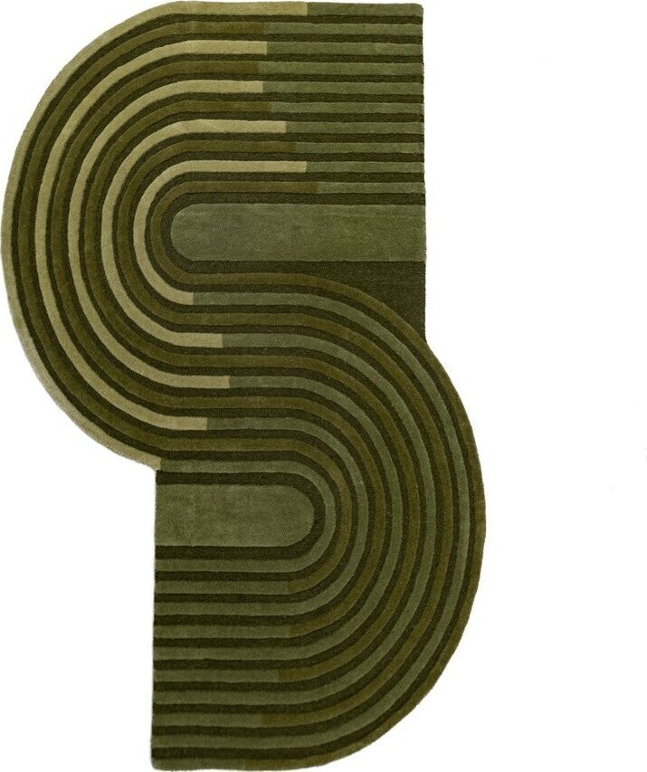 Zelený ručně tkaný vlněný koberec 120x180 cm Conway Retro – Flair Rugs