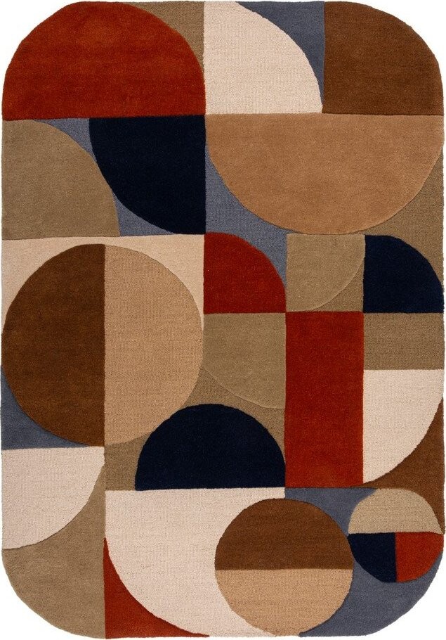 Ručně tkaný vlněný koberec v terakotové barvě 200x290 cm Mia Arch – Flair Rugs