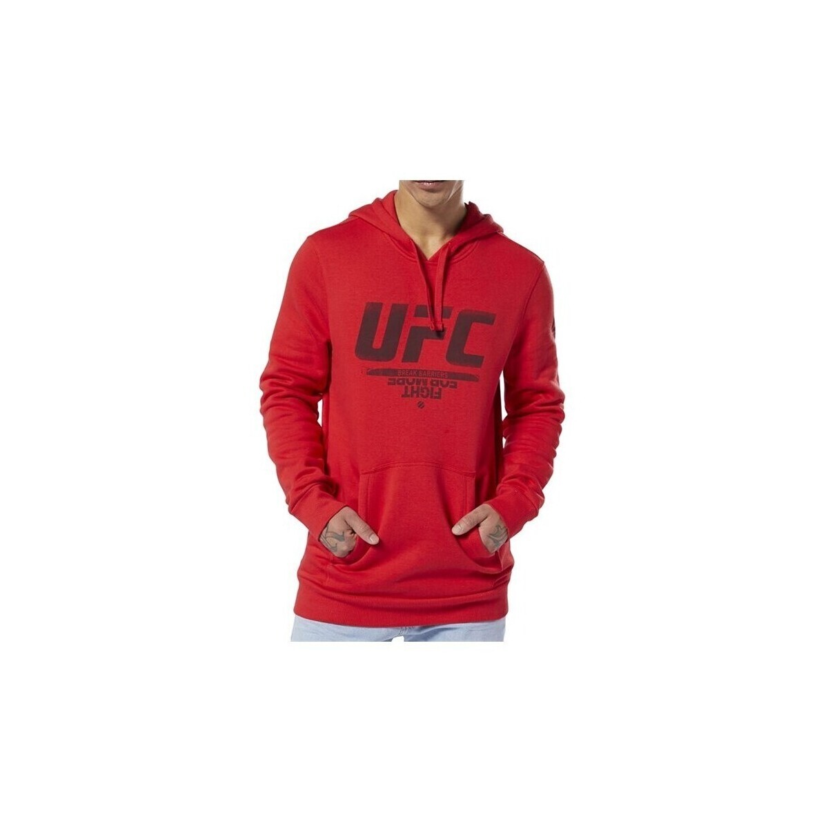 Reebok Sport  Ufc FG Pullover Hoodie  Červená