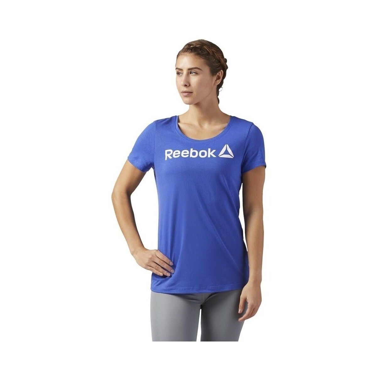 Reebok Sport  Scoop Neck  Modrá