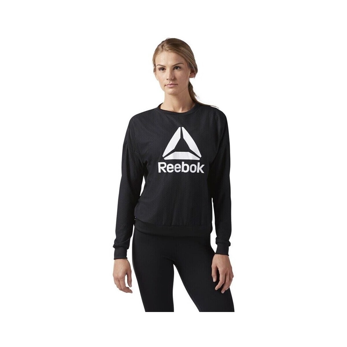 Reebok Sport  Workout Ready Activchill Crew Neck  Černá