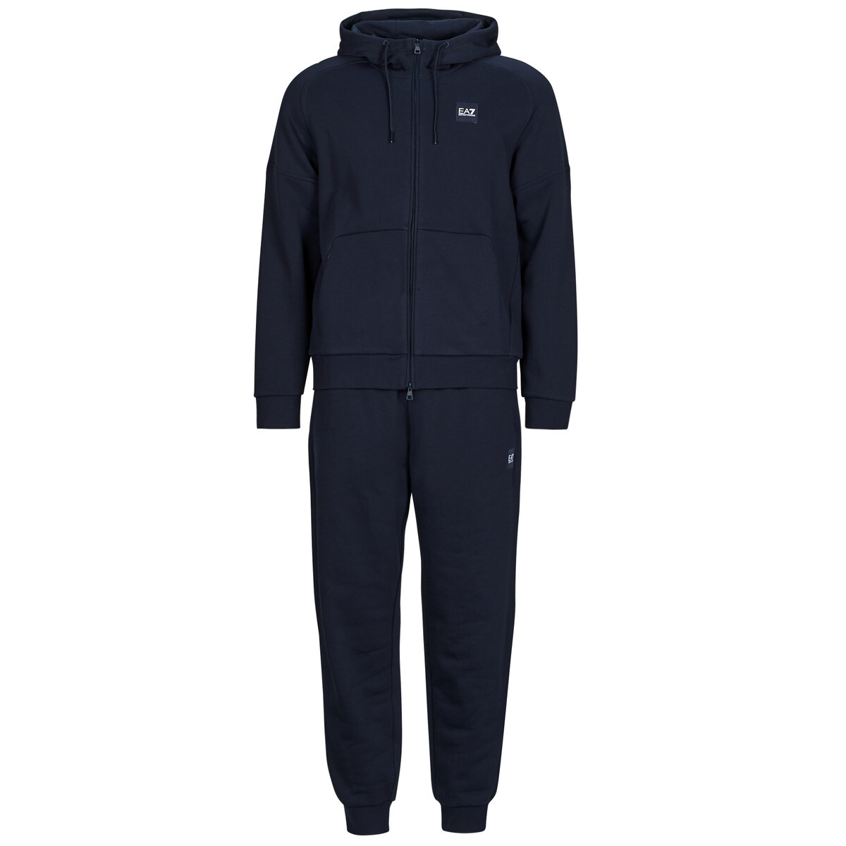 Emporio Armani EA7  TRAIN VISIBILITY M T-SUIT HOODIE FZ CH BR - TRAIN VISIBILITY M T  Tmavě modrá