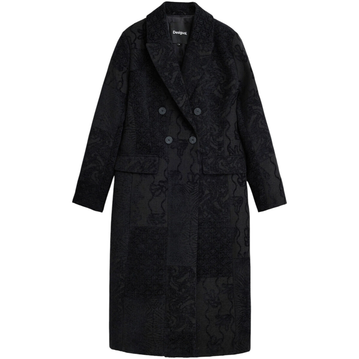 Desigual  COAT_PATCH_BLACK 25WWEW16  Černá