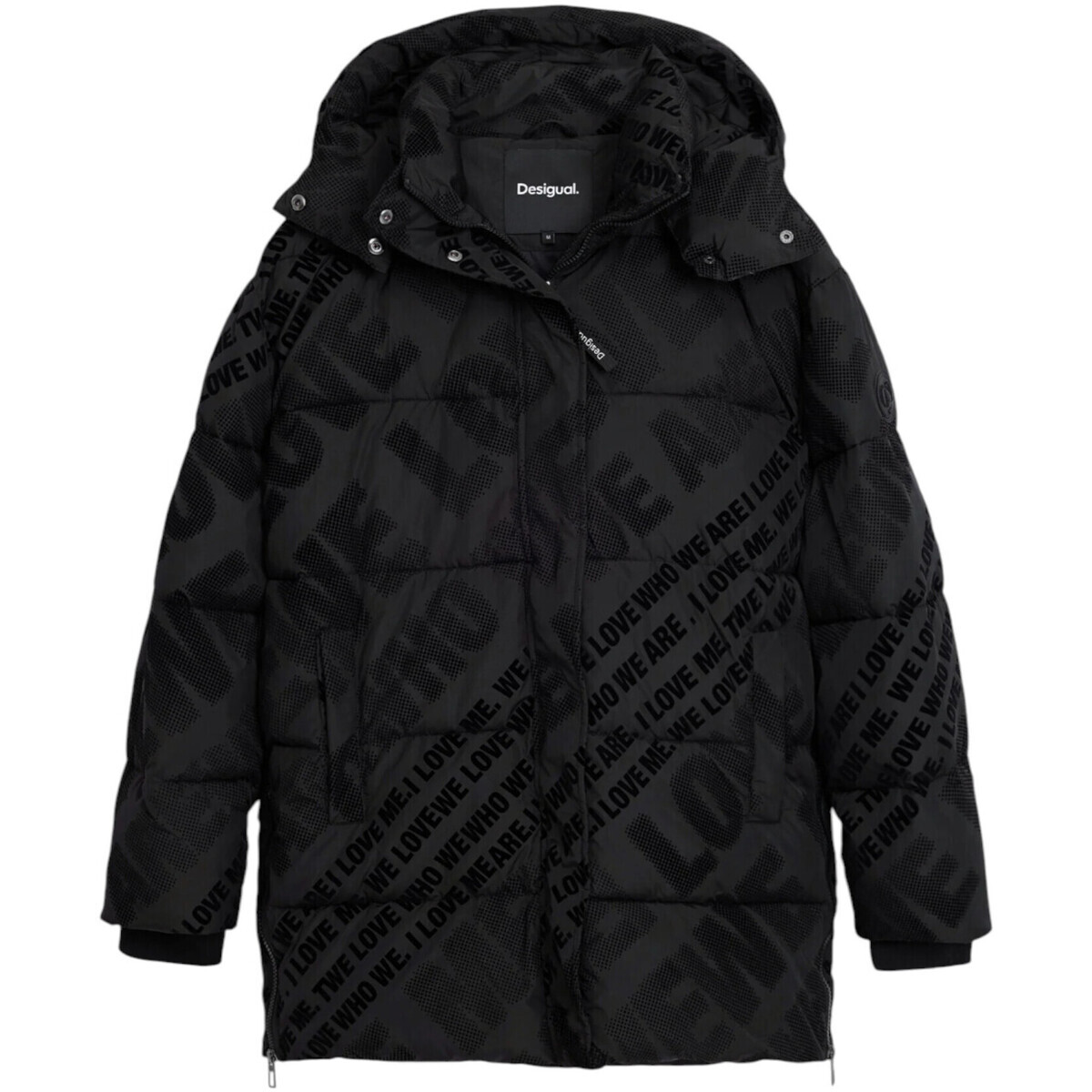 Desigual  PADDED_CADERA_FLOCK 25WWEW23  Černá