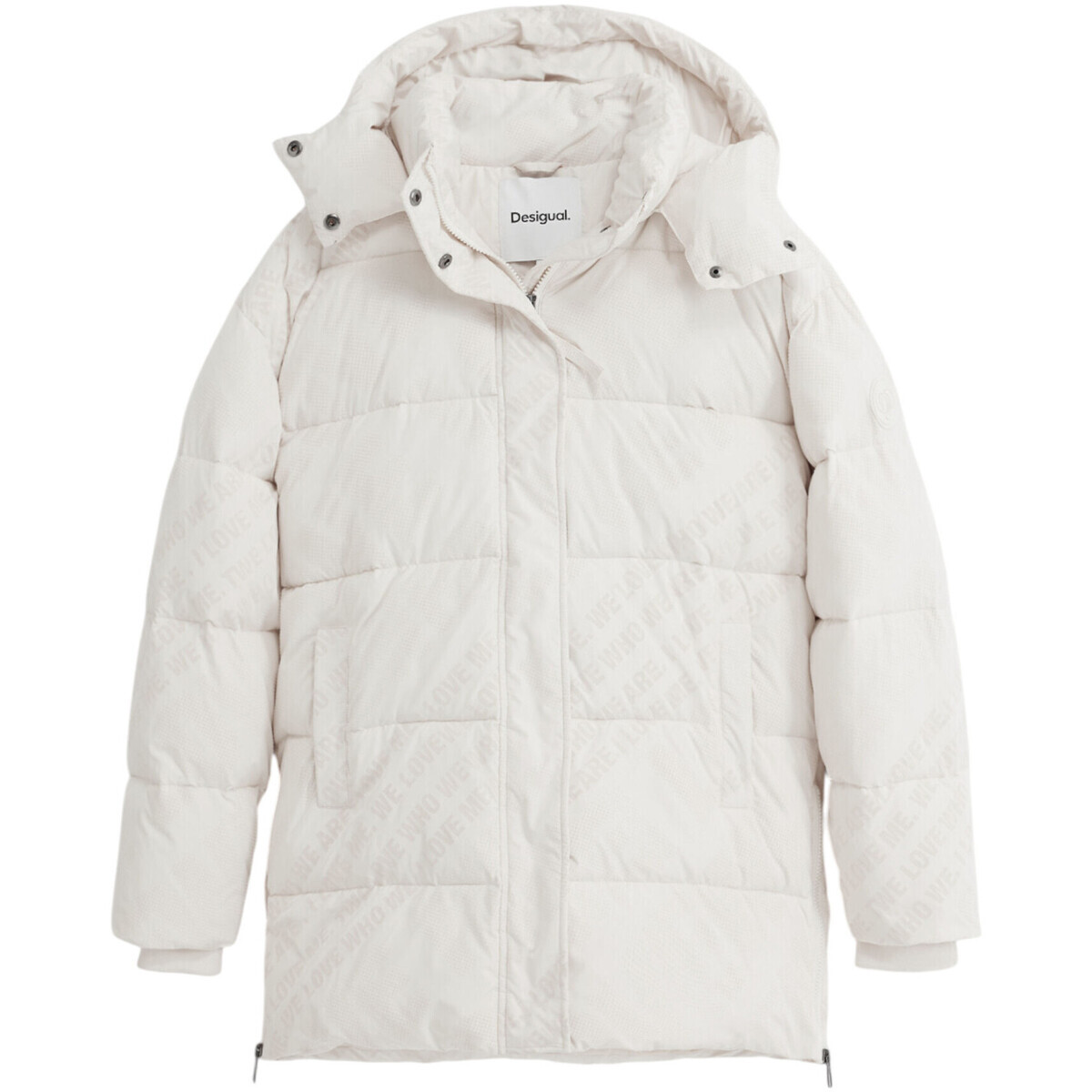 Desigual  PADDED_CADERA_FLOCK 25WWEW23  Bílá