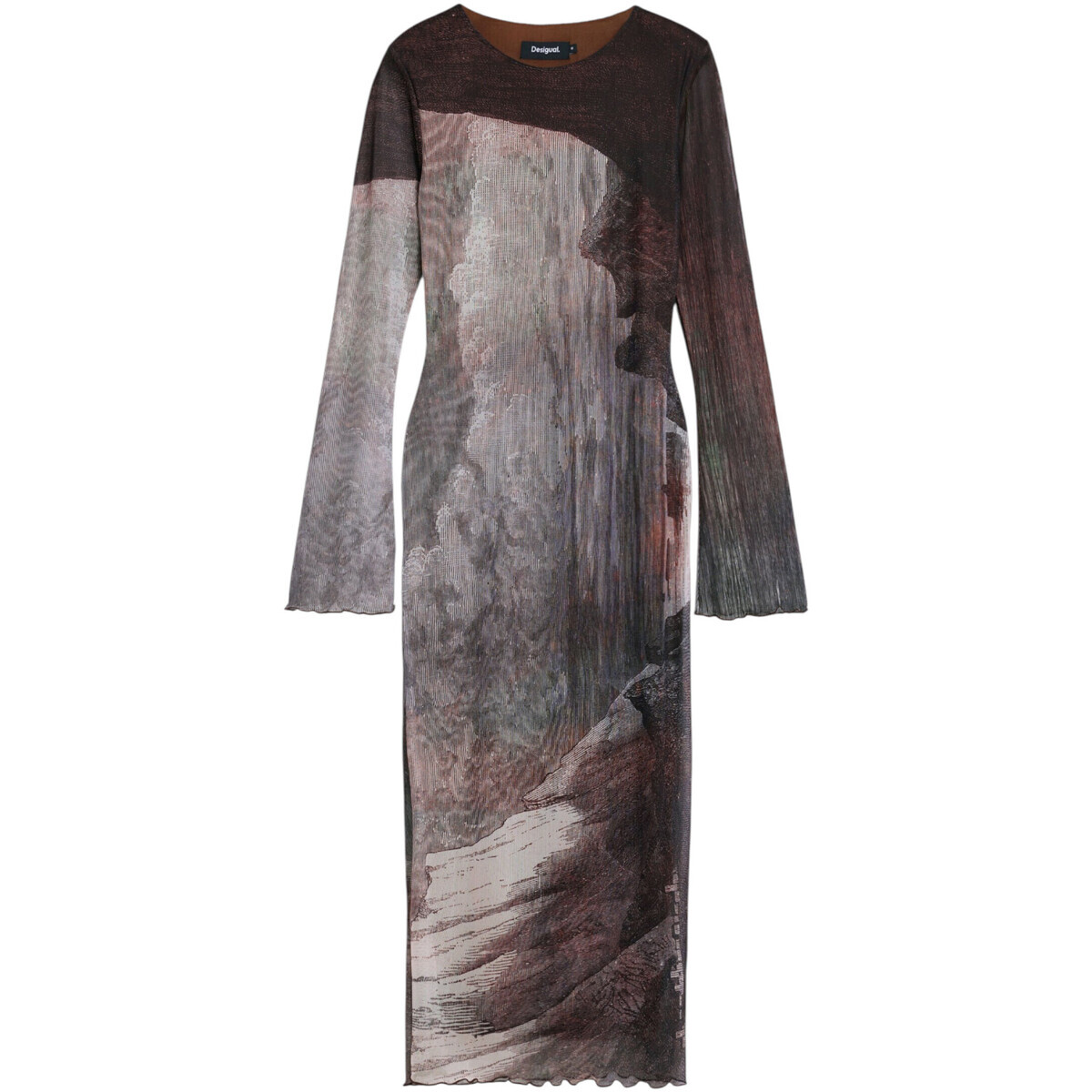 Desigual  VEST_ABYSS_LACROI 25WWVK01  Hnědá