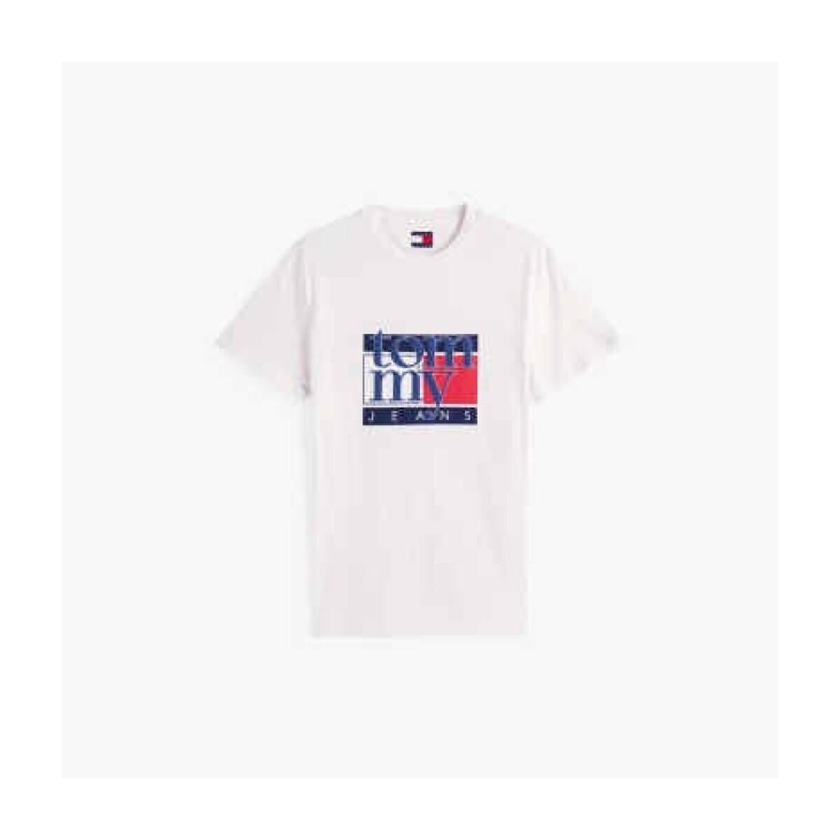 Tommy Jeans  TJM SLIM RWB FLAG TEE EX  Bílá