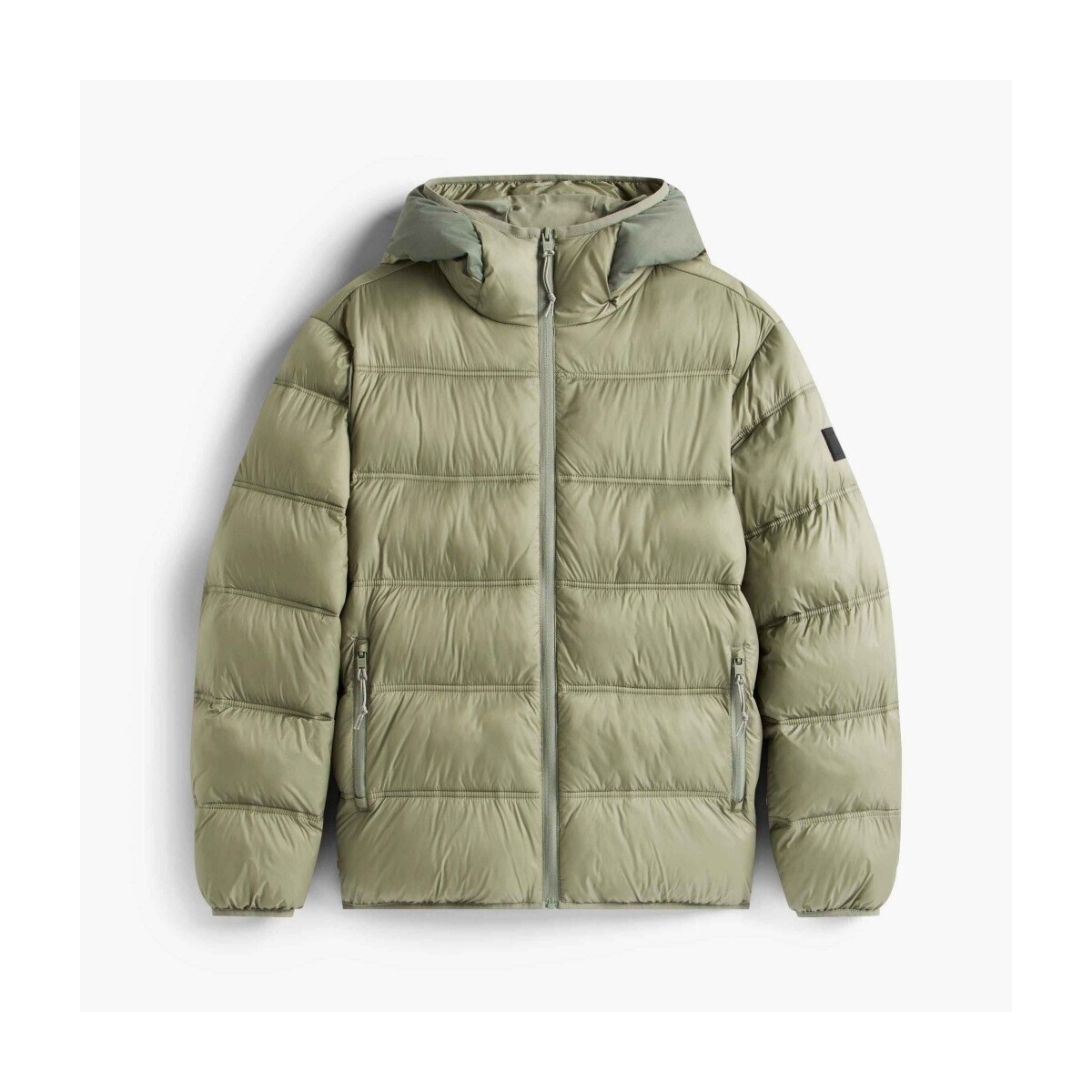Tommy Jeans  TJM HOODED LOGO PUFFER E  Zelená