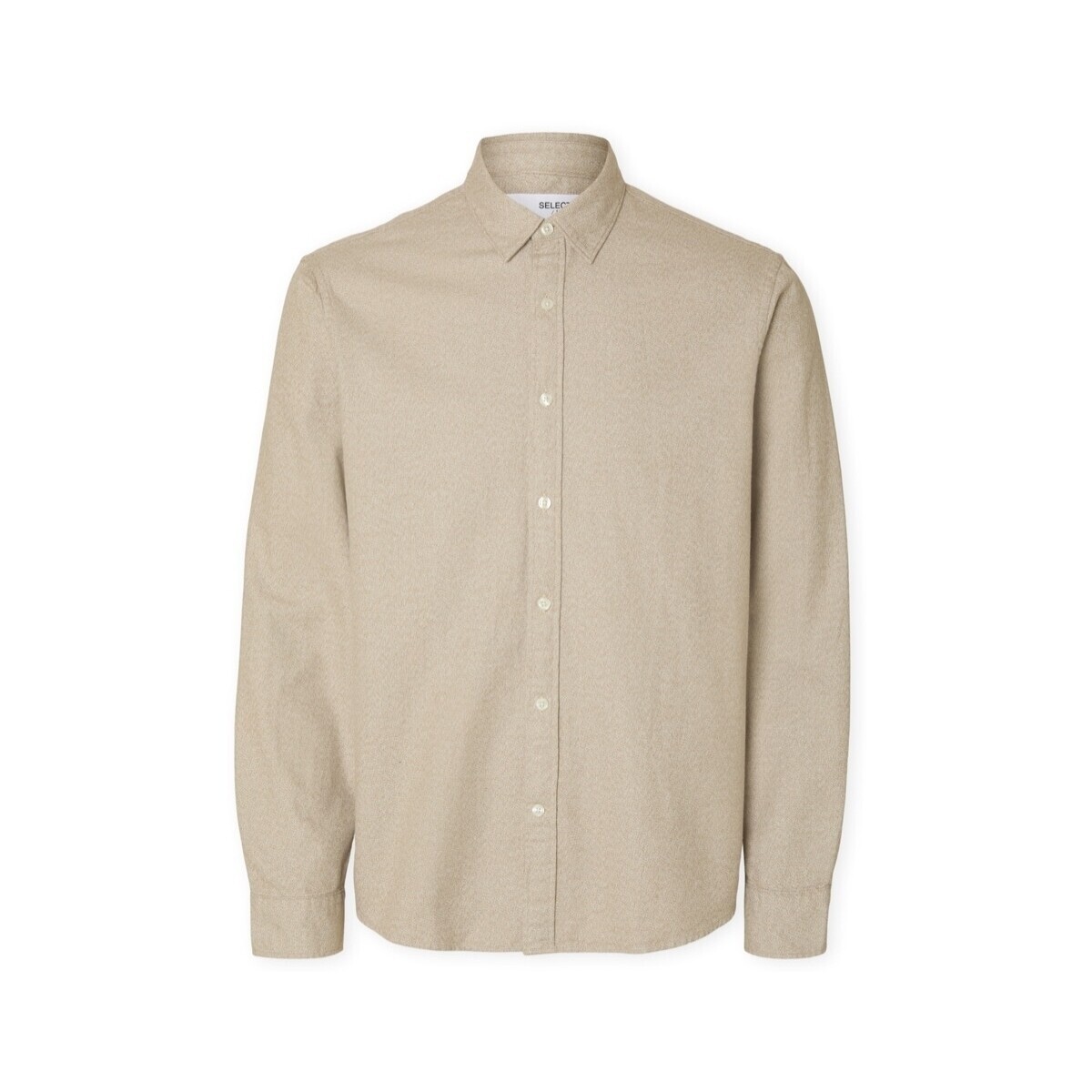 Selected  Noos Regnoah Shirt - Egret  Béžová