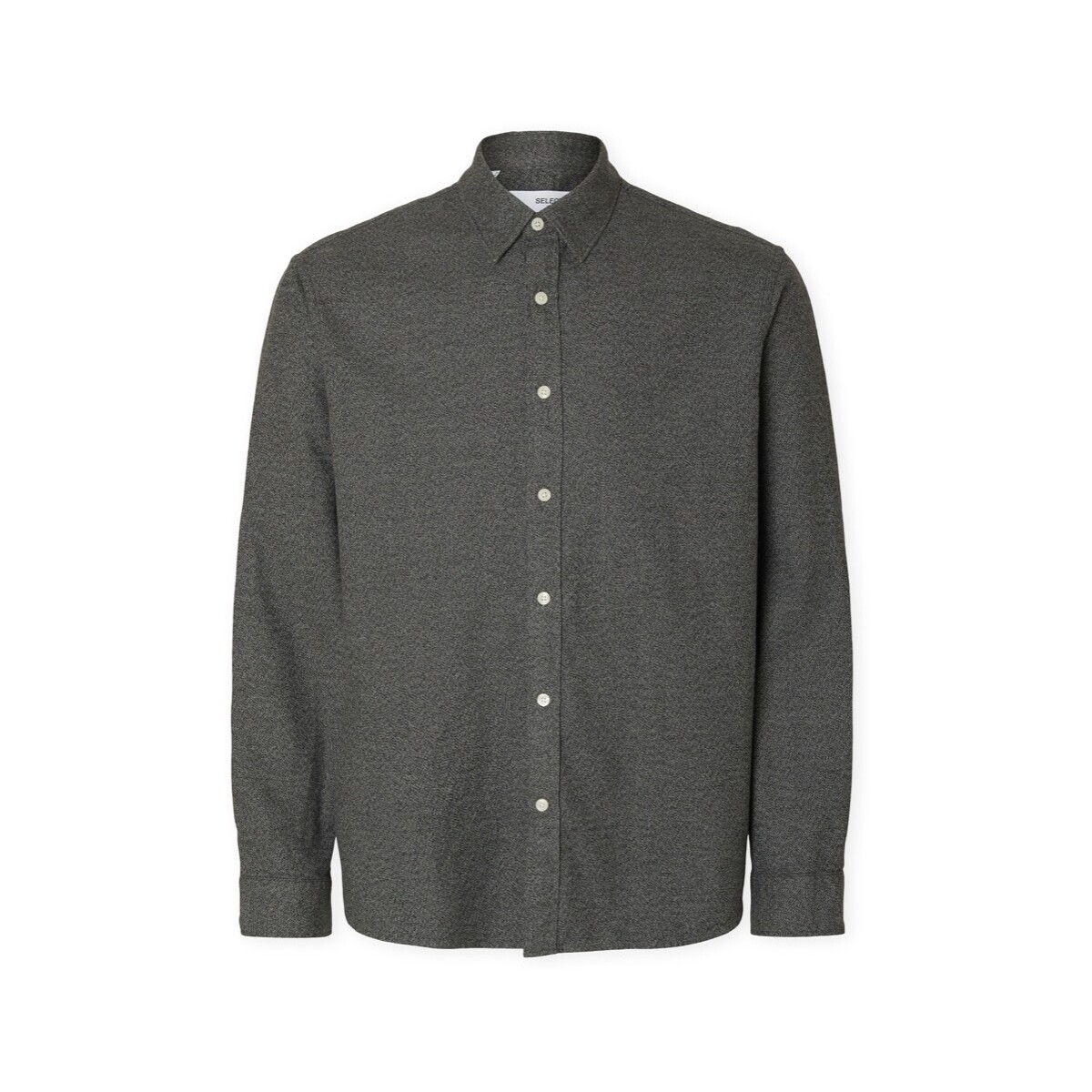 Selected  Noos Regnoah Shirt - Gray Flannel  Šedá