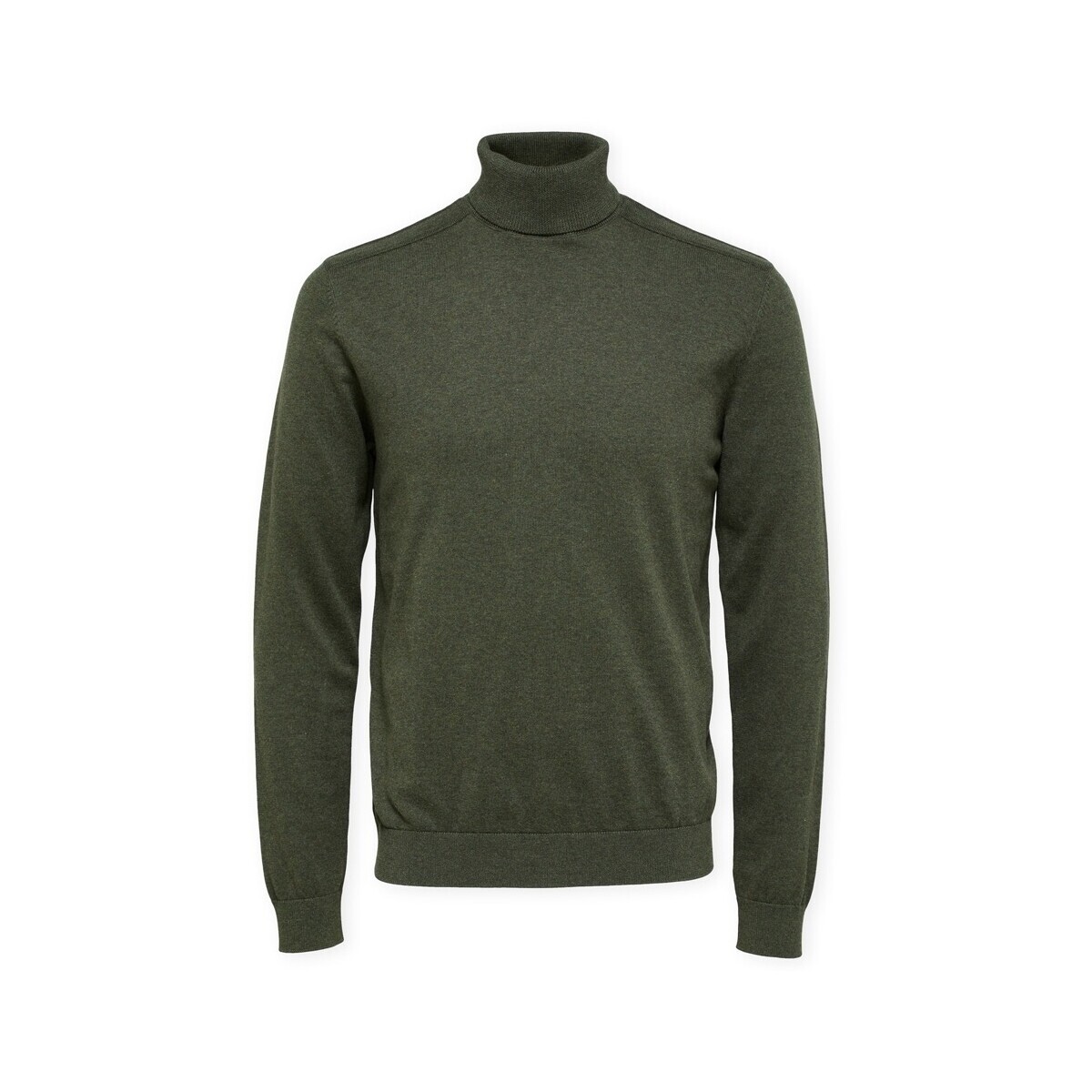 Selected  Noos Berg Roll Neck Knit - Forest Green  Zelená