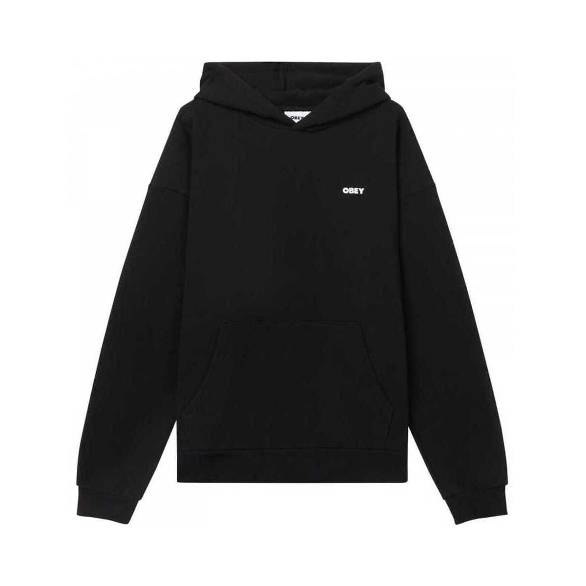 Obey  Bold star extra heavy hood  Černá