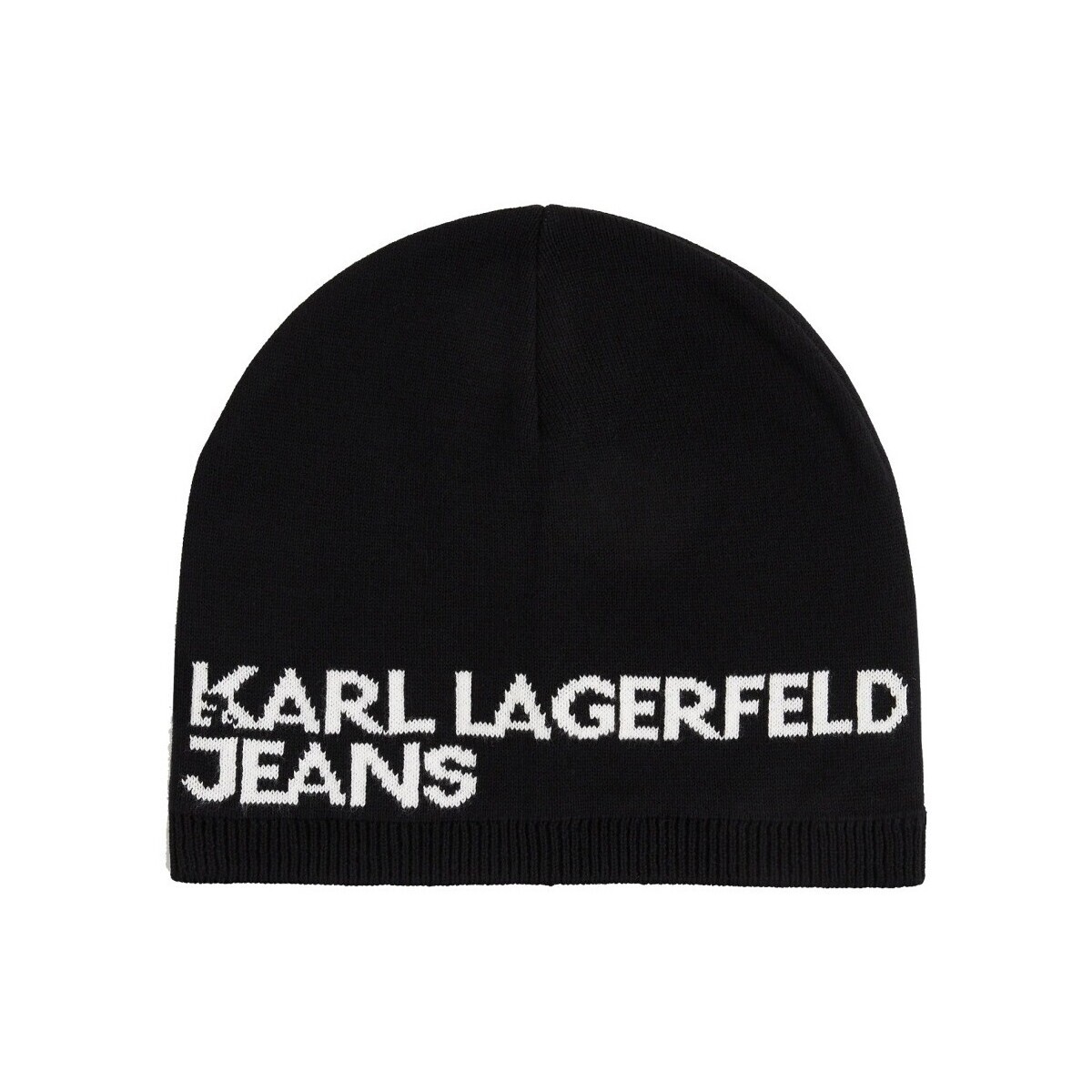 Karl Lagerfeld  KLJ SINGLE LAYER LOGO BEAN  Černá