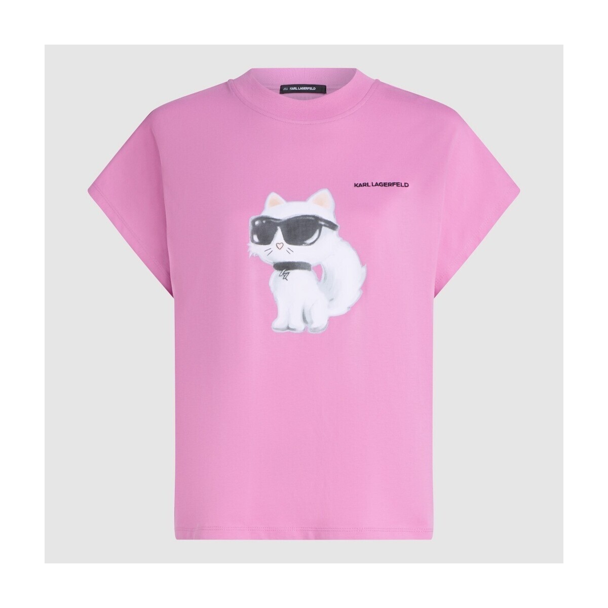Karl Lagerfeld  IKON AQUARELLE C LOOSE T-S  Růžová