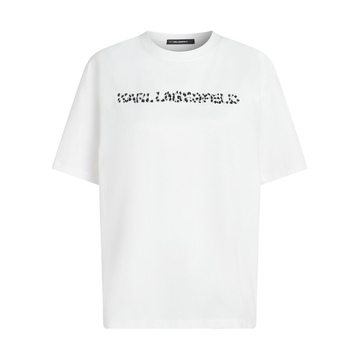 Karl Lagerfeld  SNOW LEO LOGO OVERSIZED TS  Bílá