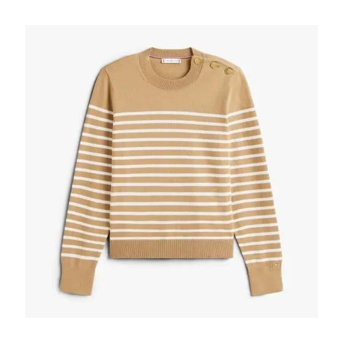 Tommy Hilfiger  CO JERSEY MID GG LS GOLD  Hnědá