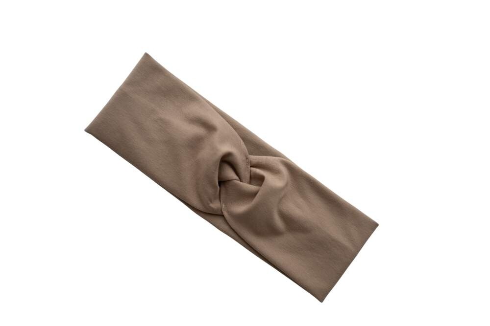 Tenká čepice Blonki čelenka mašle béžová Velikost: 45-47