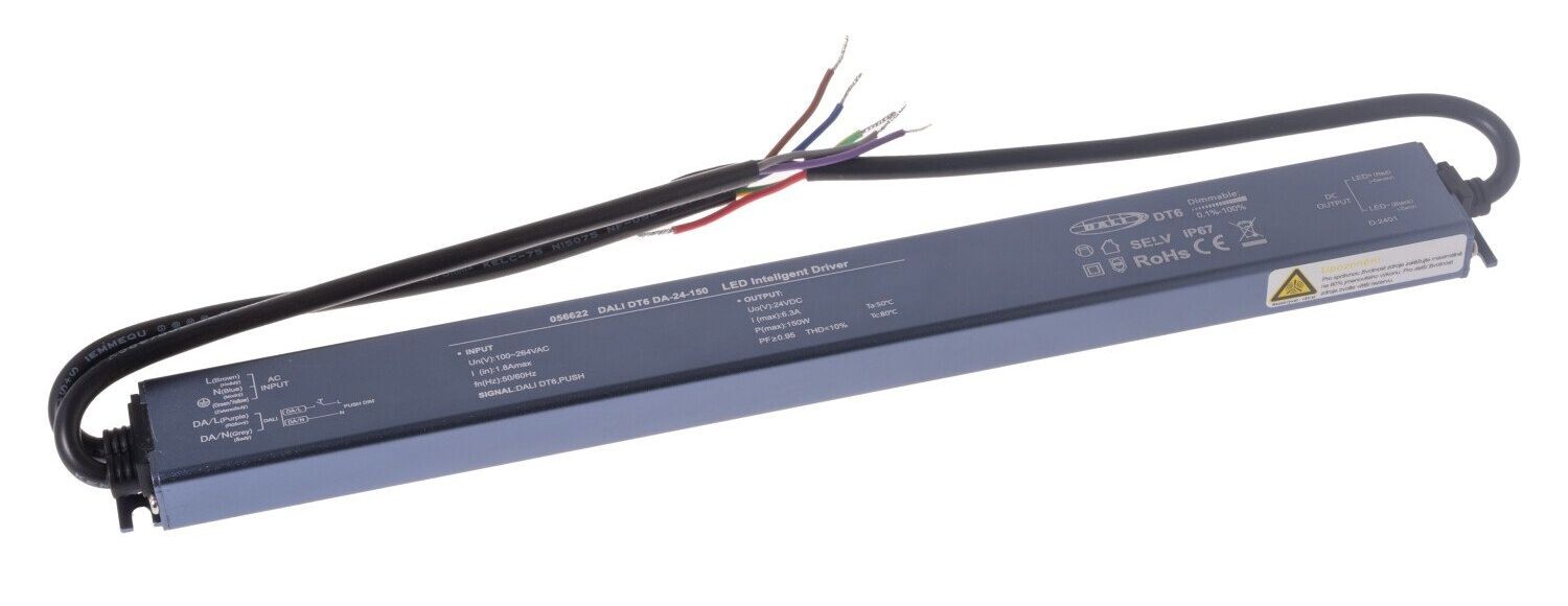 T-LED LED stmívatelný zdroj (trafo) 24V 150W IP67 DALI 056622