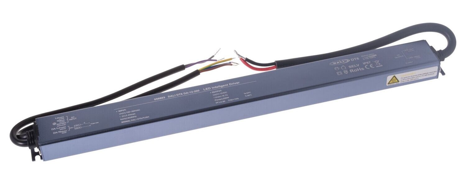 T-LED LED stmívatelný zdroj (trafo) 12V 200W IP67 DALI 056603