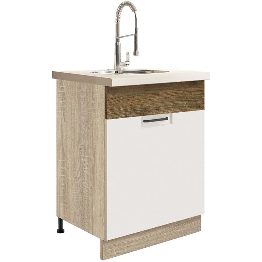 Kuchyňská Skříňka Favorit 11D Sonoma/White/Ribbeck