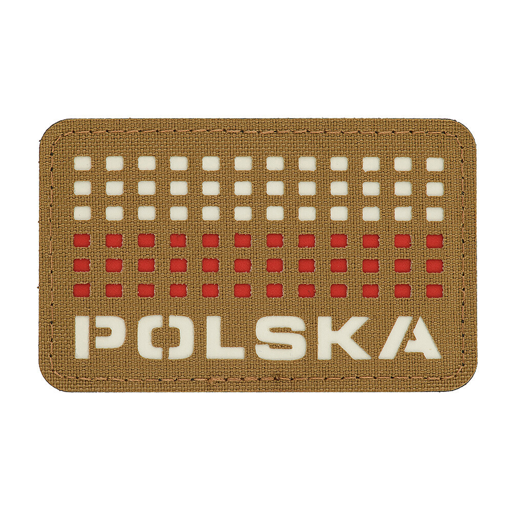Nášivka M-Tac PL Flag Polska 5x8 - coyote
